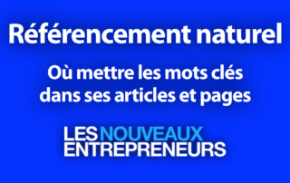 Ou mettre les mots cles dans ses articles et pages